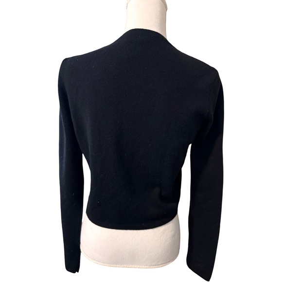 Banana Republic Black Velvet Beaded Cardigan - Picture 3 of 5